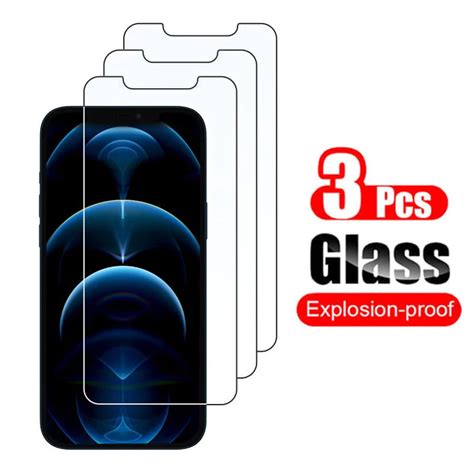 3 szt Szkło hartowane dla iphone 12 11 Pro Max X XS XR 7 8 6s Plus