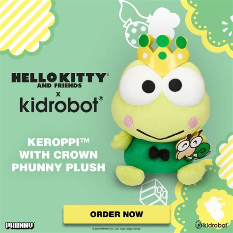 keroppi plush toys  collectibles  kitty  friends kidrobot
