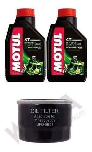 Kit Troca Oleo Motul 15w50 5100 Para Bmw G 310 Gs 2018 Frete grátis