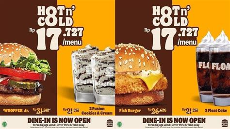 Promo Burger King Indonesia, Beli Burger King Menu Panas Dingin Serba ...