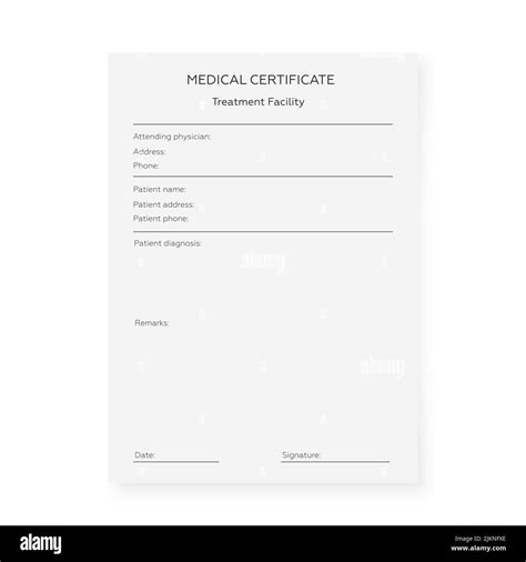 Medical Certificate For Sick Leave Template