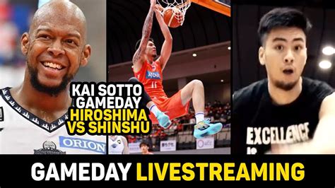 Kai Sotto Gameday Livestreaming Grabe Back To Back Hiroshima Vs