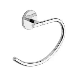 Portasalviette Ad Anello In Acciaio Inox E Cromall Cromo Vermont Pro