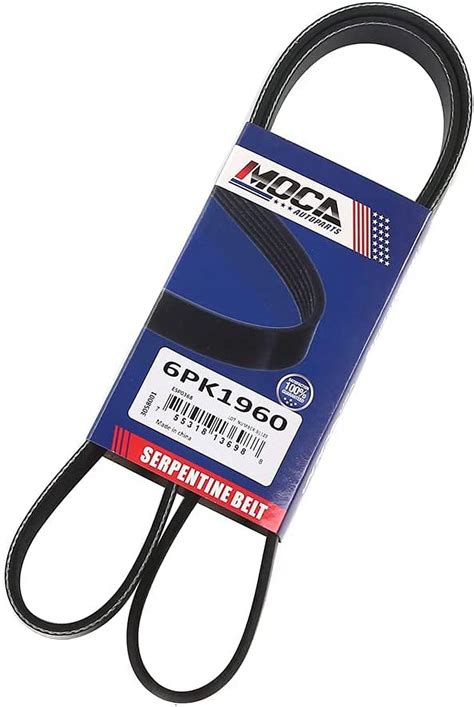 Moca Autoparts 6pk1960 Serpentine Belt Fit 13 15 For Cadillac Ats And Cts And 11 14 For Chrysler 200