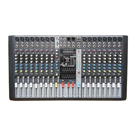 PZ MD16DSP MEZCLADORA DE AUDIO 16CH CON USB BT EQ 3 BANDAS POR CANAL