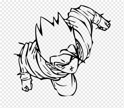 Desenhos De Goku Super Saiyan Line Art Para Colorir Desenho De Linha