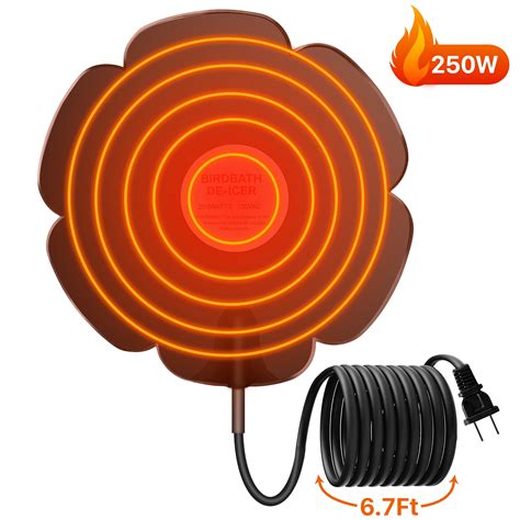 Xecessory 250w Bird Bath Heater For Outdoors In Winter Submersible