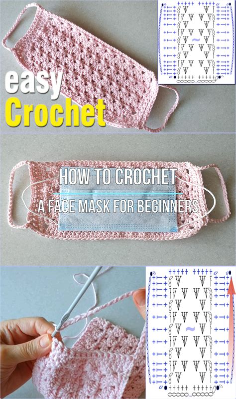 Easy Crochet A Face Mask For Beginners Free Pattern Video Tutorial