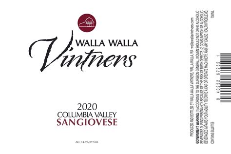 All Things Wine Renton Washington Walla Walla Vintners Sangiovese 2021