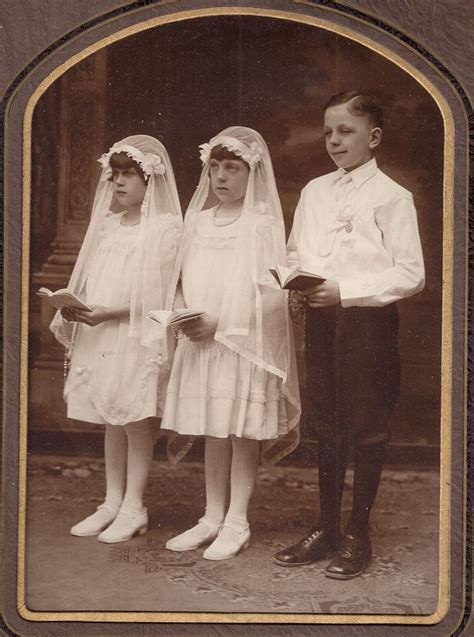 First Communion Photograph Children Boy Girls Hazleton Pennsylvania Pa