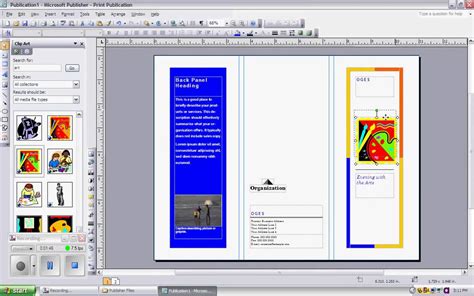 Creating Brochures Using Microsoft Publisher Youtube