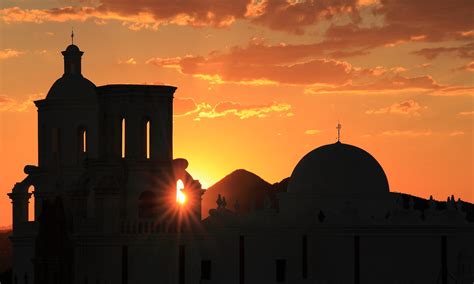 That Magic Moment San Xavier Del Bac Mission At Sunset Tu Jeff