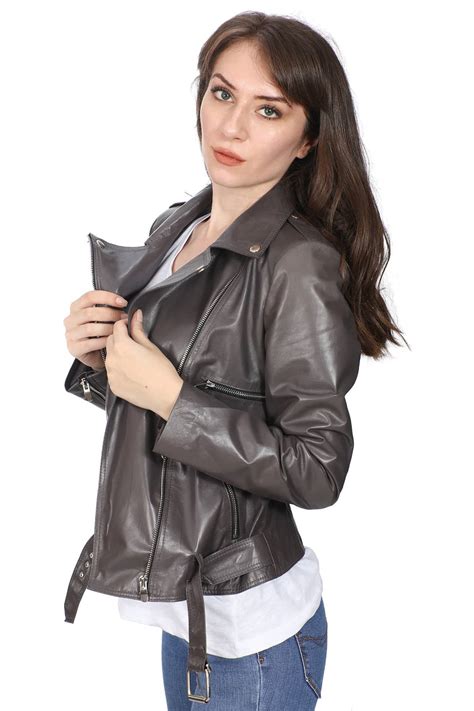 Women S 100 Real Brown Leather Anastasia Jacket