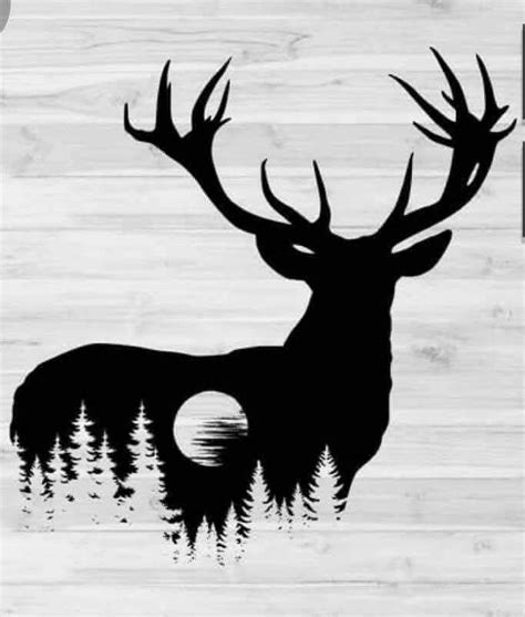 Pin By Chaurie Van Driel On Patterns In Silhouette Art Elk