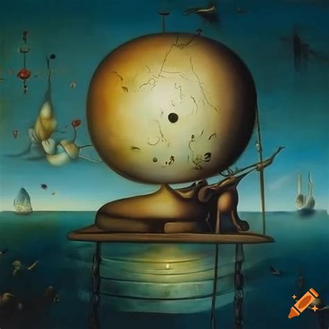 Fusion Of Bosch And Dali Artworks