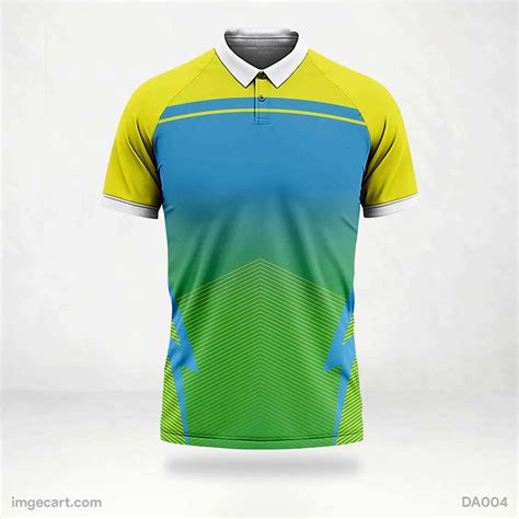 Jersey Design Blue And Yellow With Green Gradient Imgecart