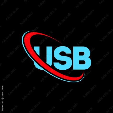 Usb Logo Usb Letter Usb Letter Logo Design Initials Usb Logo Linked
