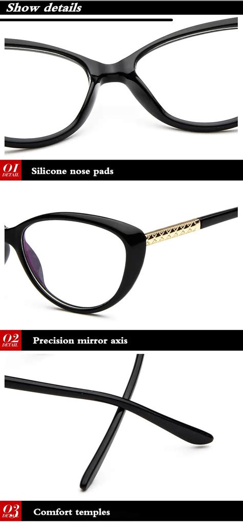 Kottdo Women Retro Cat Eye Eyeglasses Brand Spectacles Glasses Optical