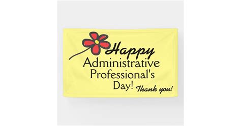 Happy Administrative Professionals Day Banner Zazzle