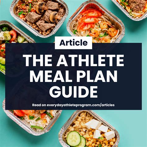 The Athlete Meal Plan Guide Gaa Hurling Football Rugby Golf Running Gym Strength