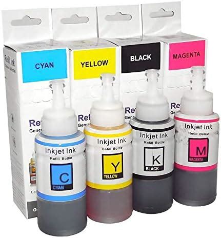 Kit Cores De Tinta Compat Vel Corante Para Epson Ecotank L L