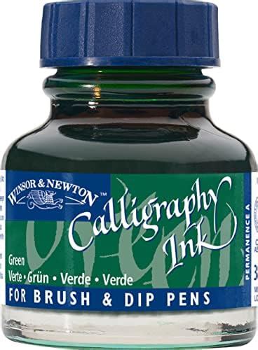 Winsor Newton Calligraphy Ink Bottle 30 Ml Green 1111289