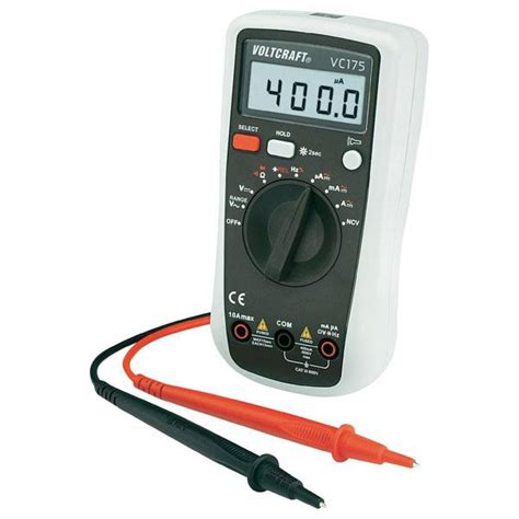 VC175 VOLTCRAFT Digital Multimeter CAT III 600V U I 152382