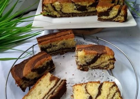 Resep Zebra Butter Cake Oleh Mak Win Cookpad