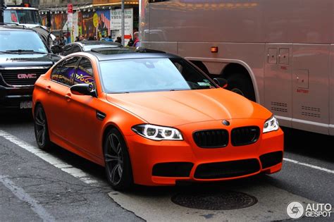 Matte Fire Orange Bmw Lci M5 Spotted In New York Autoevolution