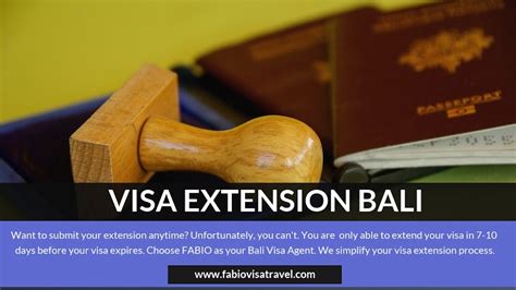 Fabio Visa Agency Visa Extension In Bali