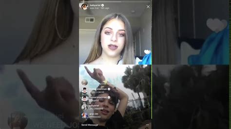 Baby Ariel Live On Instagram With Her Brother Youtube