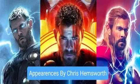 List Of Thor Movies Mcu Appearances By Chris Hemsworth