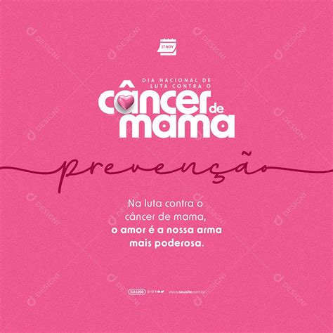 Dia Nacional De Luta Contra O Câncer De Mama 27 De Novembro O Amor é A