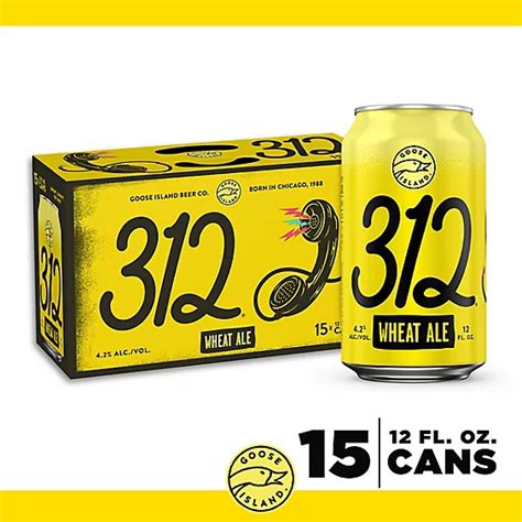 Goose Island 312 Urban Wheat Ale Craft Beer Cans 15 12 Fl Oz Safeway