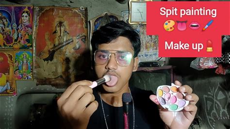 ASMR Spit Painting You With Make Up Intense Mouth Sound