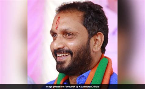 Kunnummel Surendran Appointed As Bjps Kerala Unit President