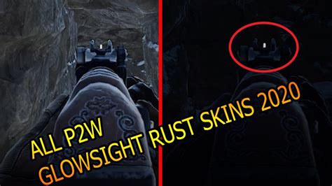 All P2w Glowing Sight Weapon Skins Rust 2020 Youtube