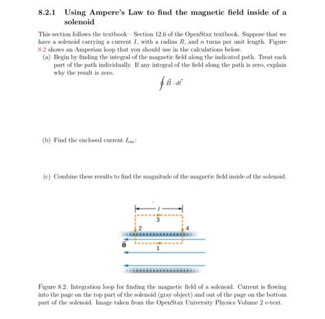 Solved 8 2 1 Using Ampere S Law To Find The Magnetic Field