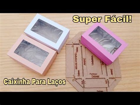 Caixinhas de papel Para Laços Super Fácil Molde NPLaser Como