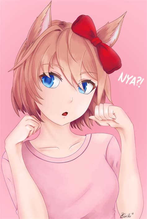 Nya A Cat Sayori I Drew Ddlc