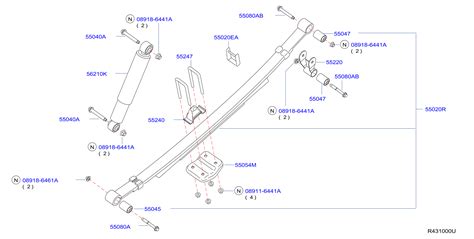 Diagram Rear Suspension For Your Nissan Titan