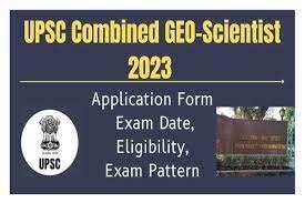 Upsc Geo Scientist Apply Online Form