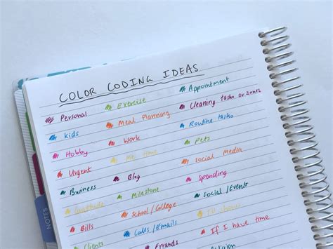 Planner Organization: How to color-code your planner so you'll actually ...