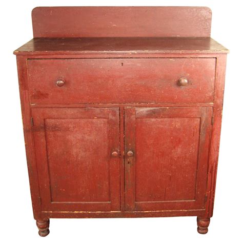 19th C Primitive Pine Dovetailed Joinery Jelly Cupboard Pantry Kitchen Cabinet At 1stdibs