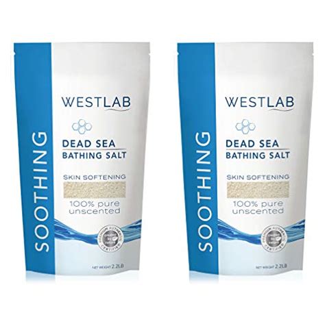 Westlab Pure Unscented Dead Sea Salts 2x 2 2lb Resealable Bag 4 4lb For All Natural Treatment