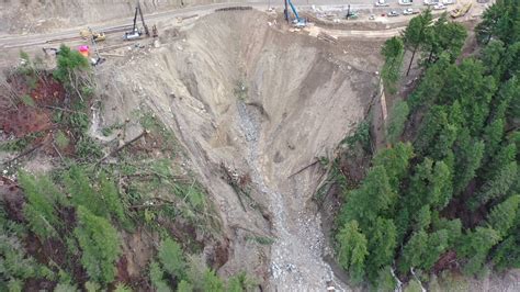 Jackass Mountain Washout The River Train Tracks And Highway Dec 09