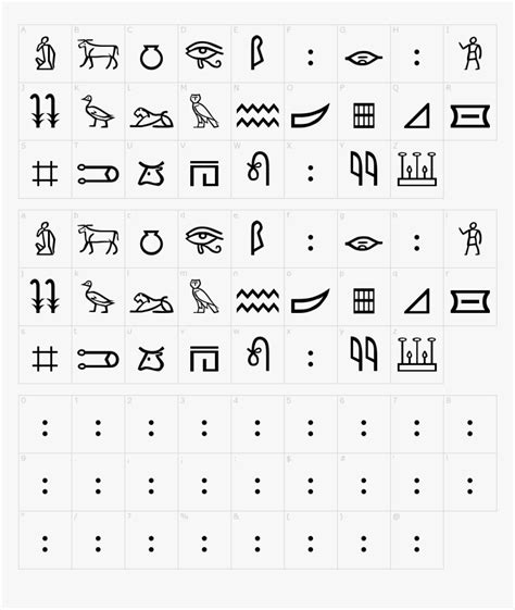 Egyptian Hieroglyphics Hd Png Download Kindpng