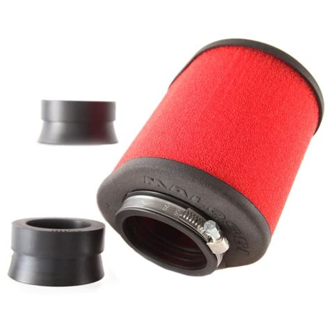 Rennluftfilter MALOSSI E15 Red Filter Anschluss 42 50 58 5mm Filter