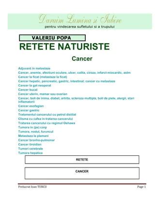 Retete Naturiste Pt Toate Bolile PDF