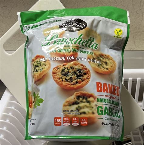 Valentina Snacks Bruschetta With Garlic And Parsley Review Abillion